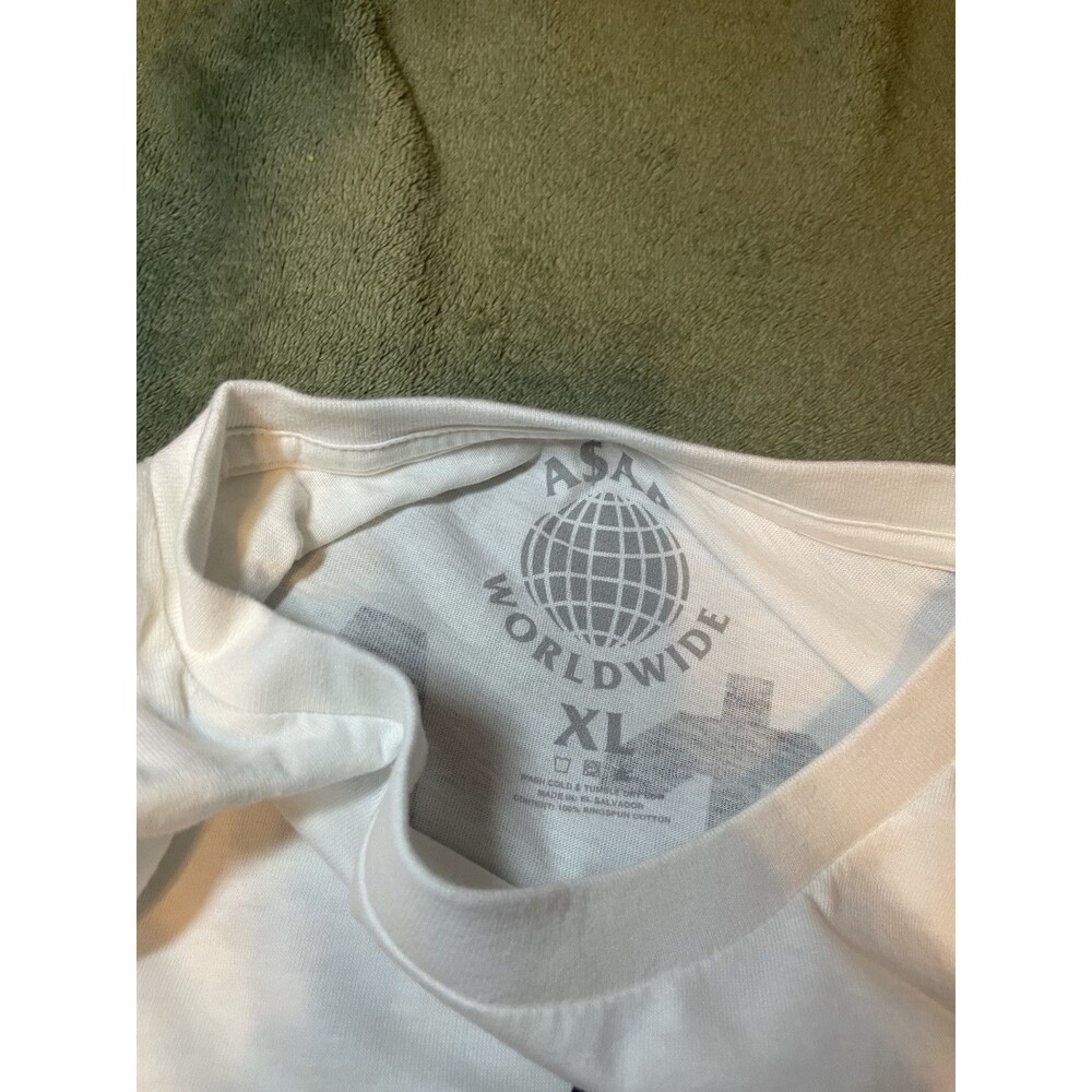 ASAP Rocky Size XL Men’s Anarchy Tour Merch White Shirt - Picture 2 of 6